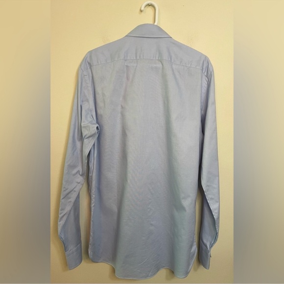 BORRIELLO Napoli Men Made Hand by Michael Jondral Button Down Shirt Sz 16 1-2/42 - Picture 13 of 16